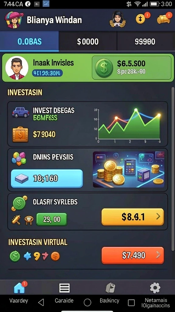 Tampilan antarmuka manggatoto di Android